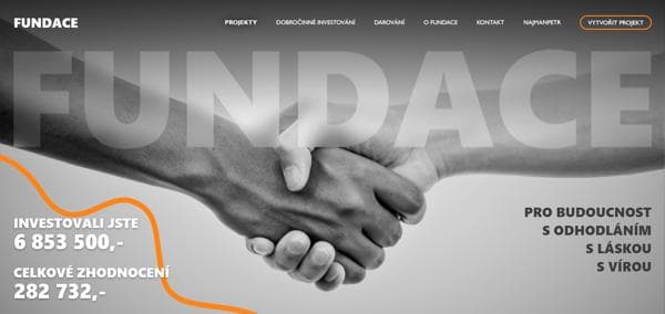 Fotografie pro JAK VYUŽÍVÁME VAŠE DARY